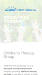 Mobile Screenshot of childrenstherapygroup.net