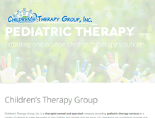 Tablet Screenshot of childrenstherapygroup.net